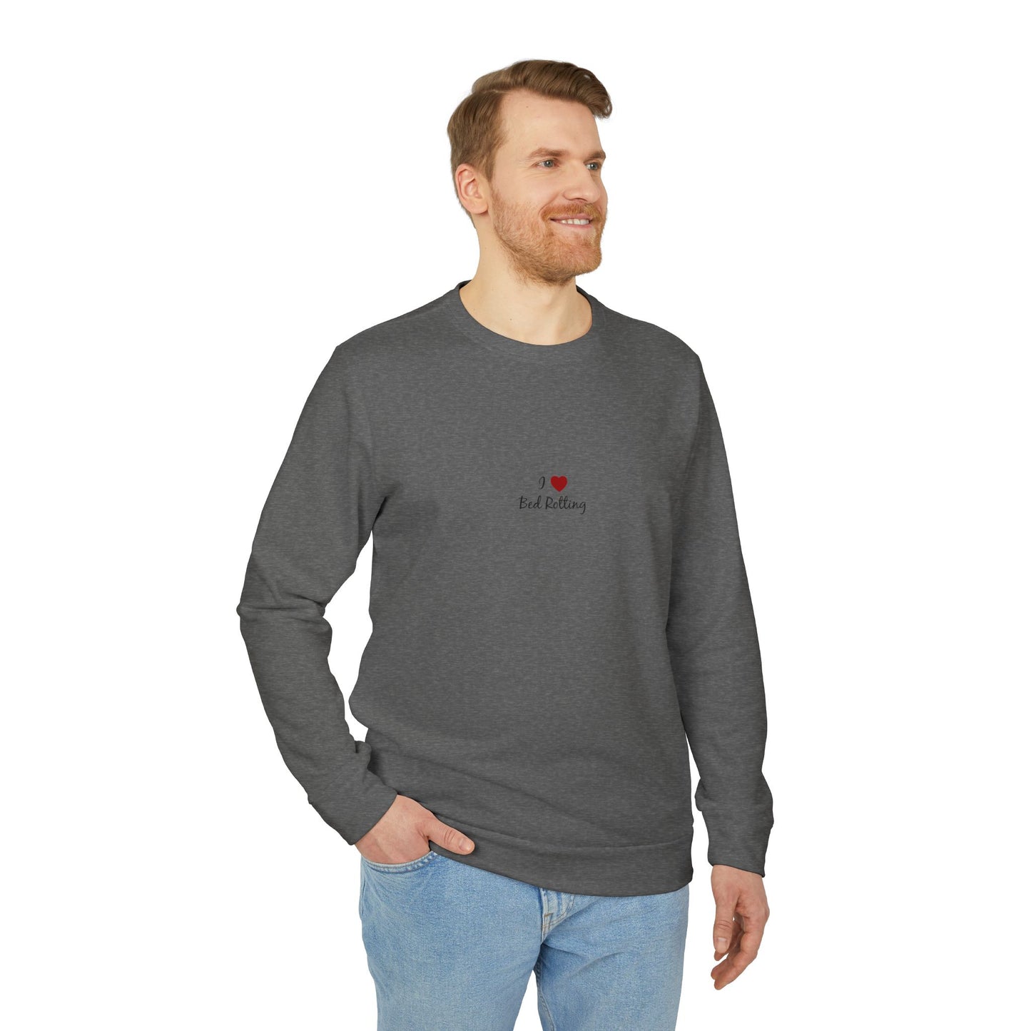 Adidas I <3 Bed Rotting Unisex Fleece Crewneck Sweatshirt