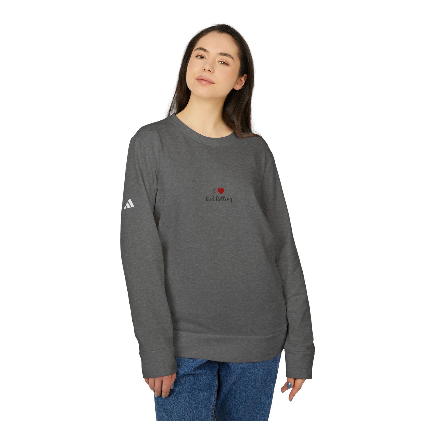 Adidas I <3 Bed Rotting Unisex Fleece Crewneck Sweatshirt