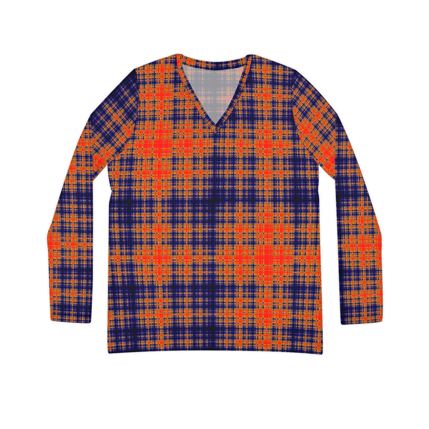 Tartan V-neck Top