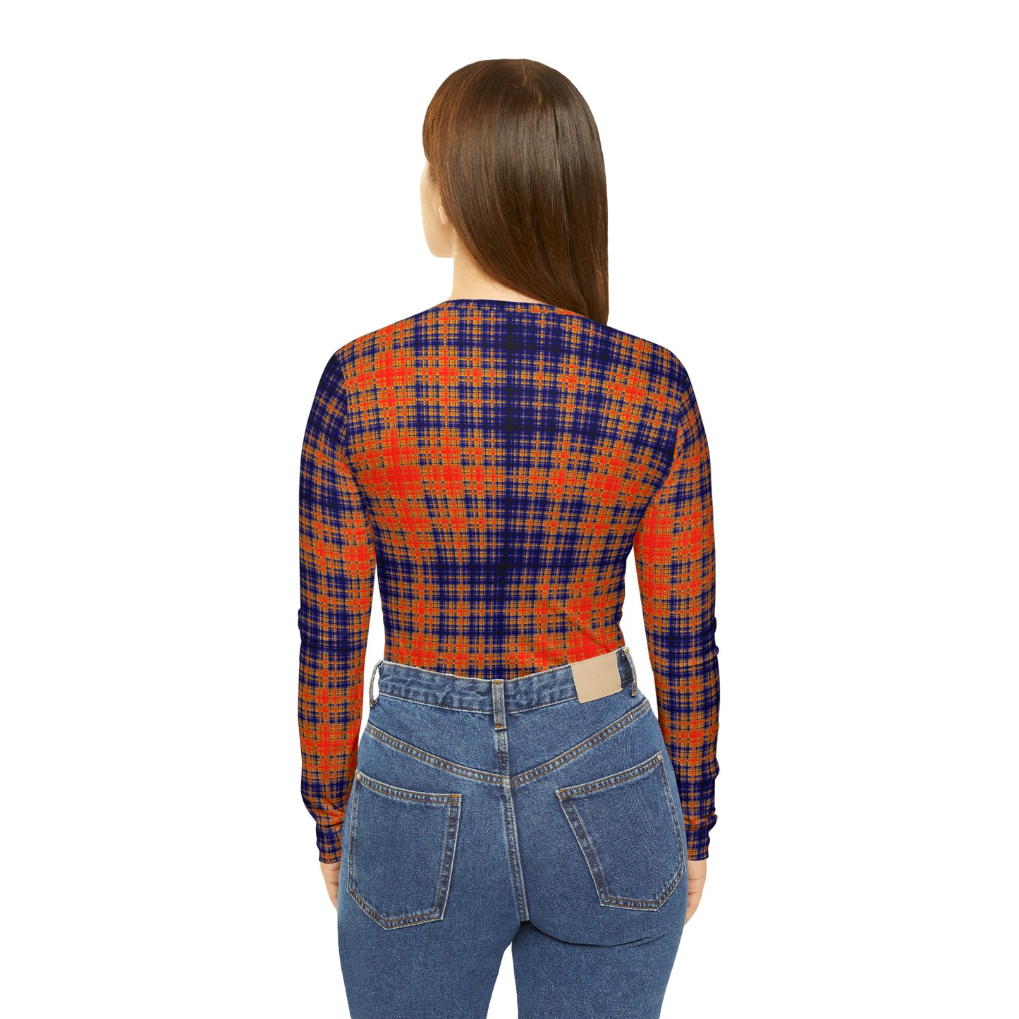 Tartan V-neck Top