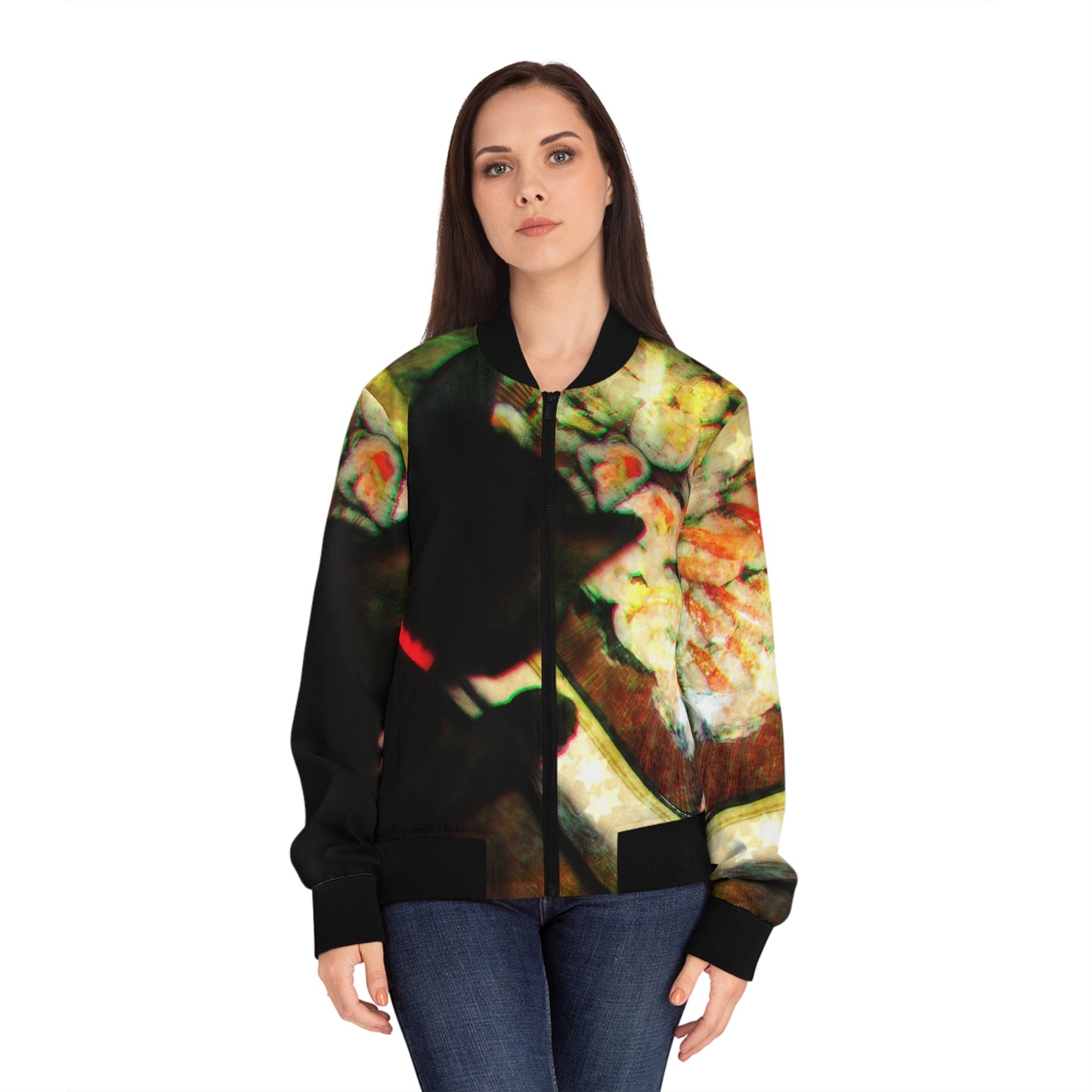 Cat & Sushi Women's Bomber Jacket