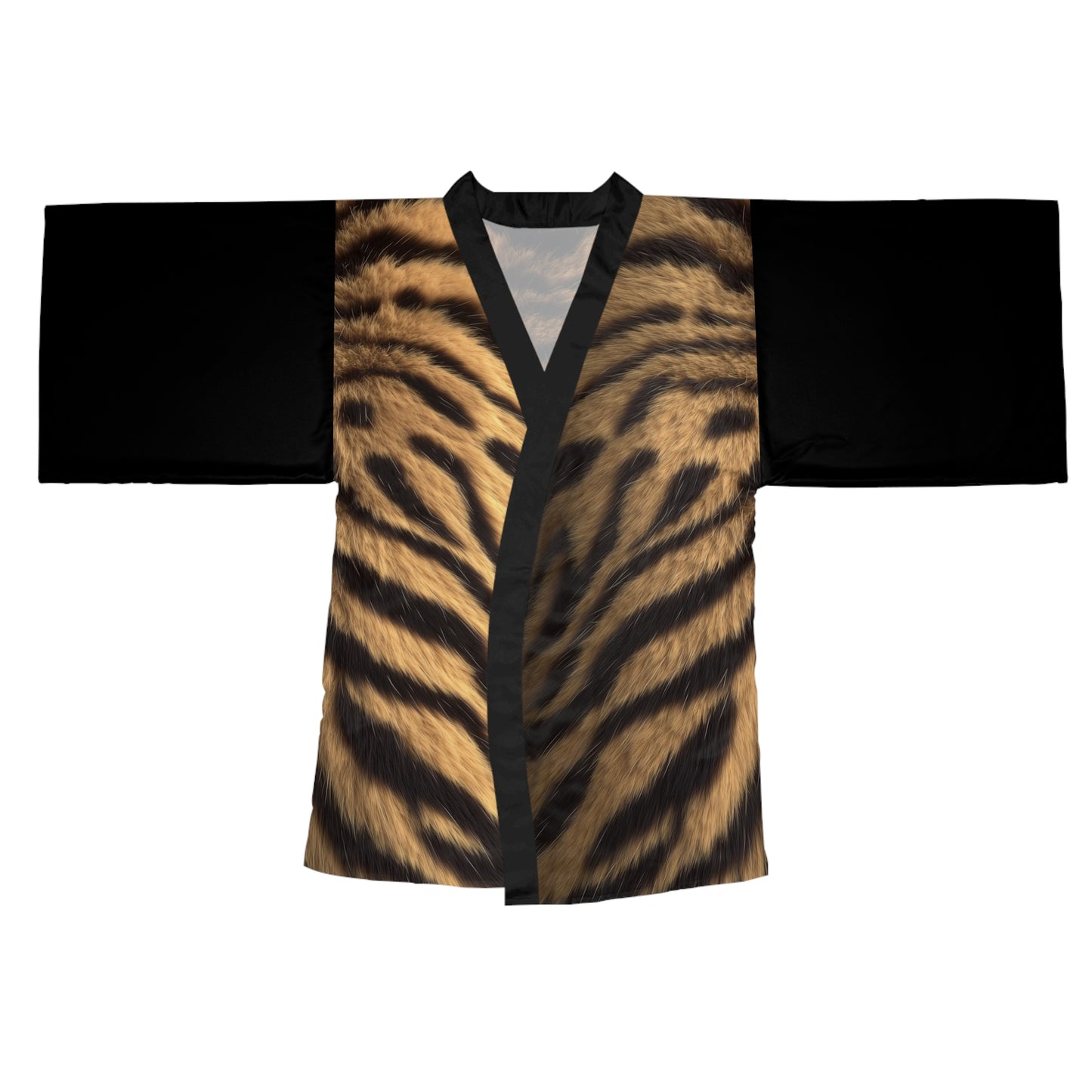 Tiger Print Kimono Robe