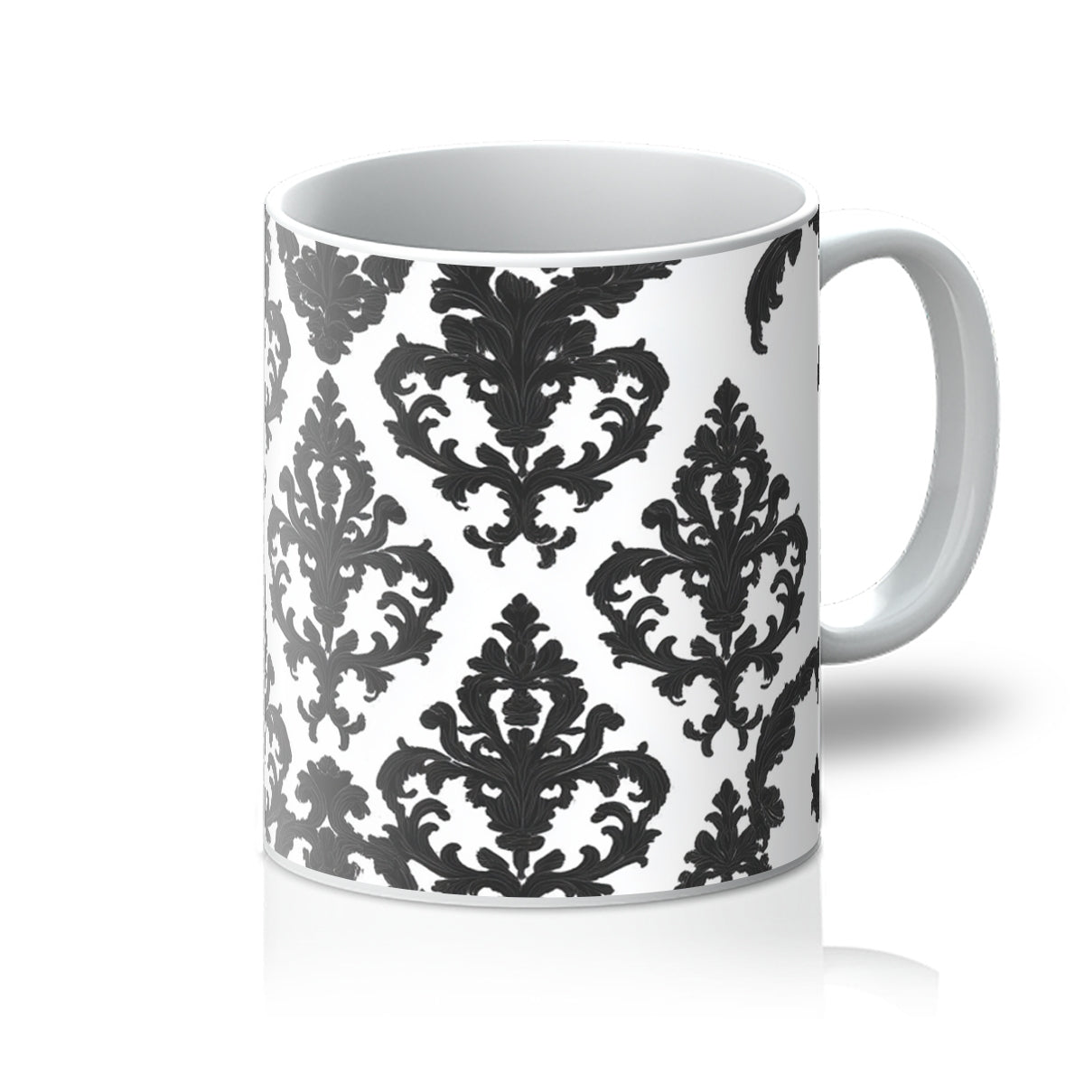 Damask Print Mug