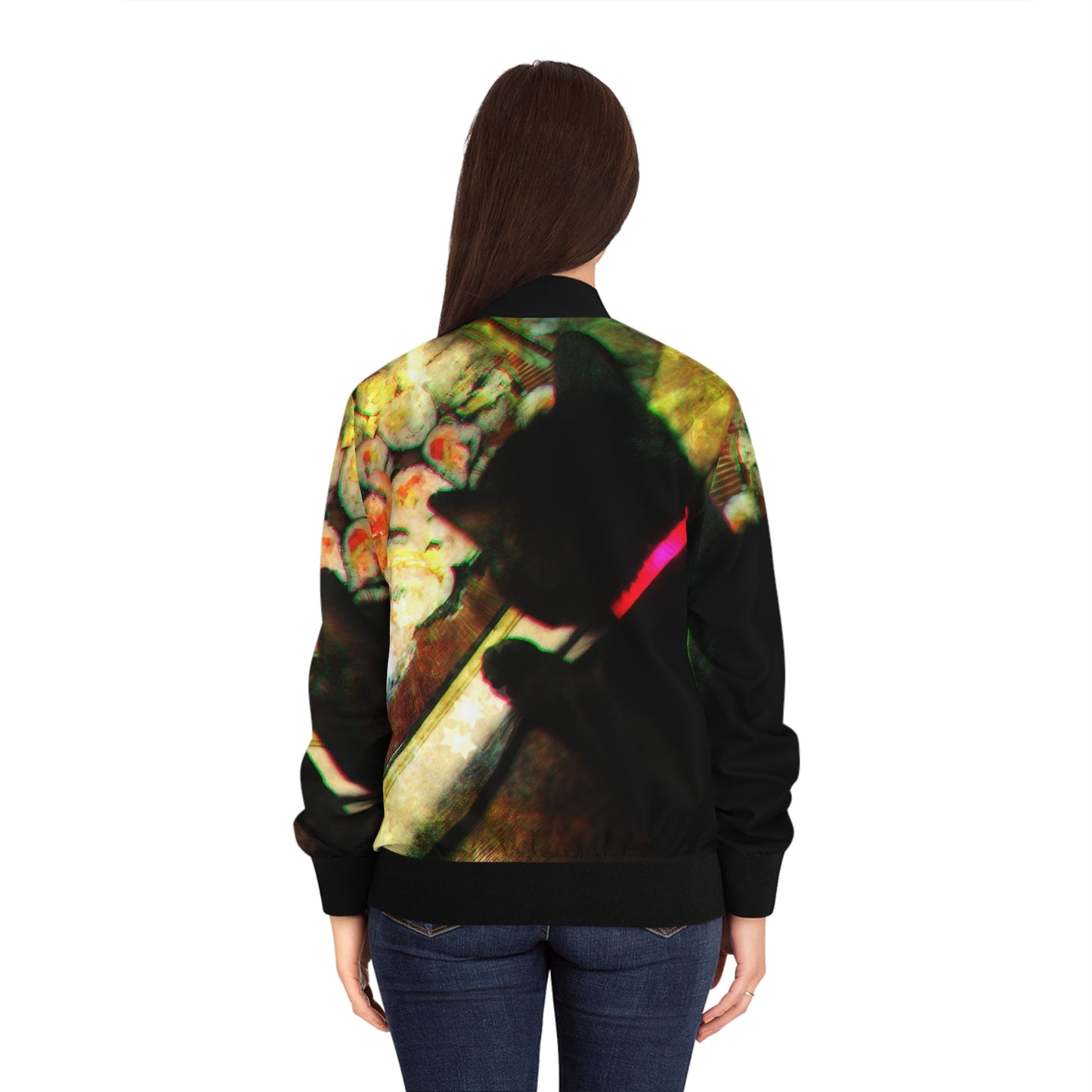 Cat & Sushi Women's Bomber Jacket