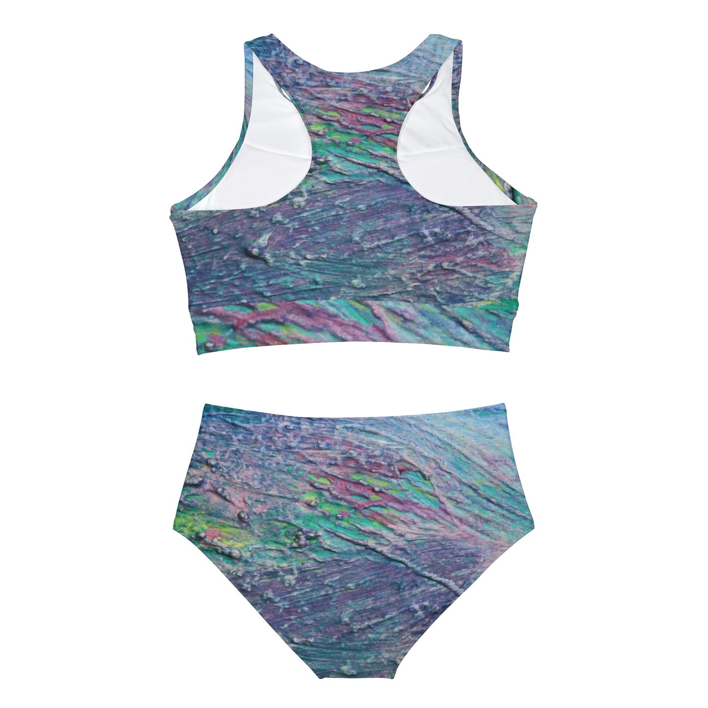 Oil Paint Sporty Bikini Set