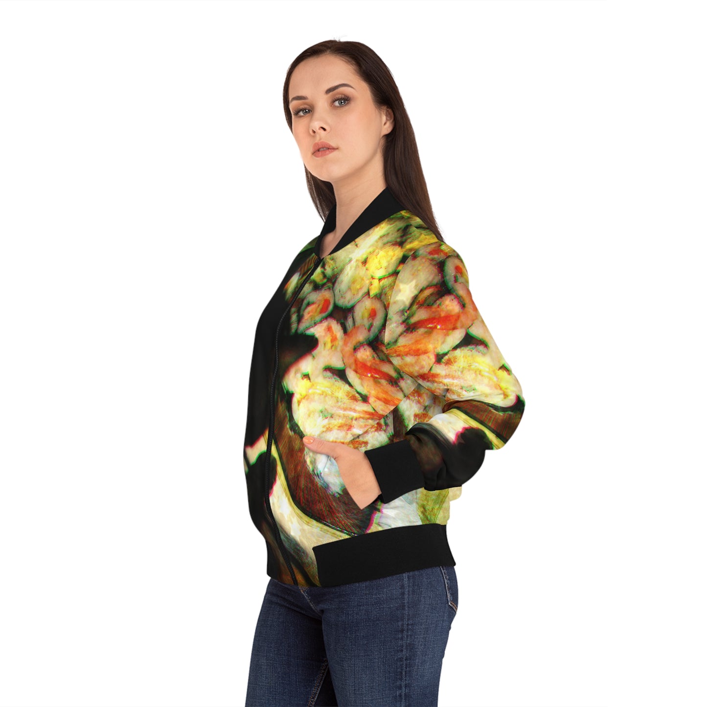 Cat & Sushi Women's Bomber Jacket