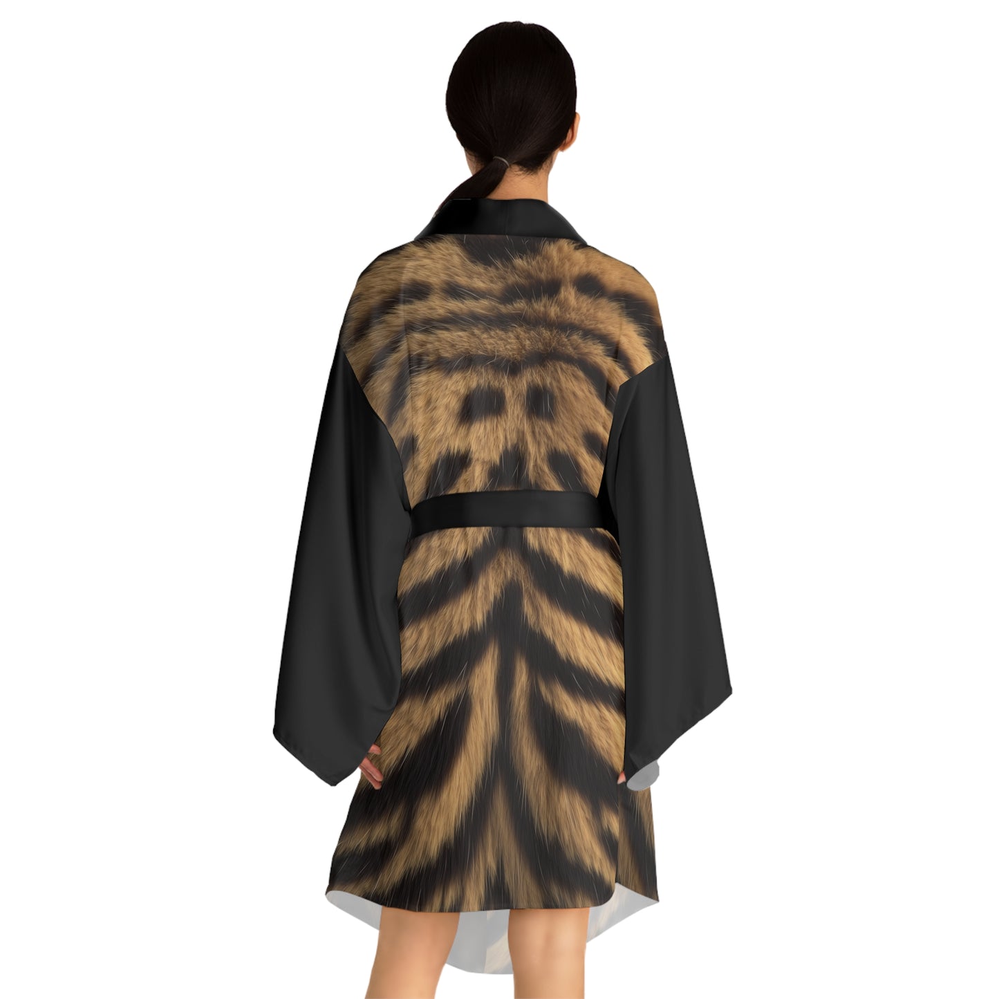 Tiger Print Kimono Robe
