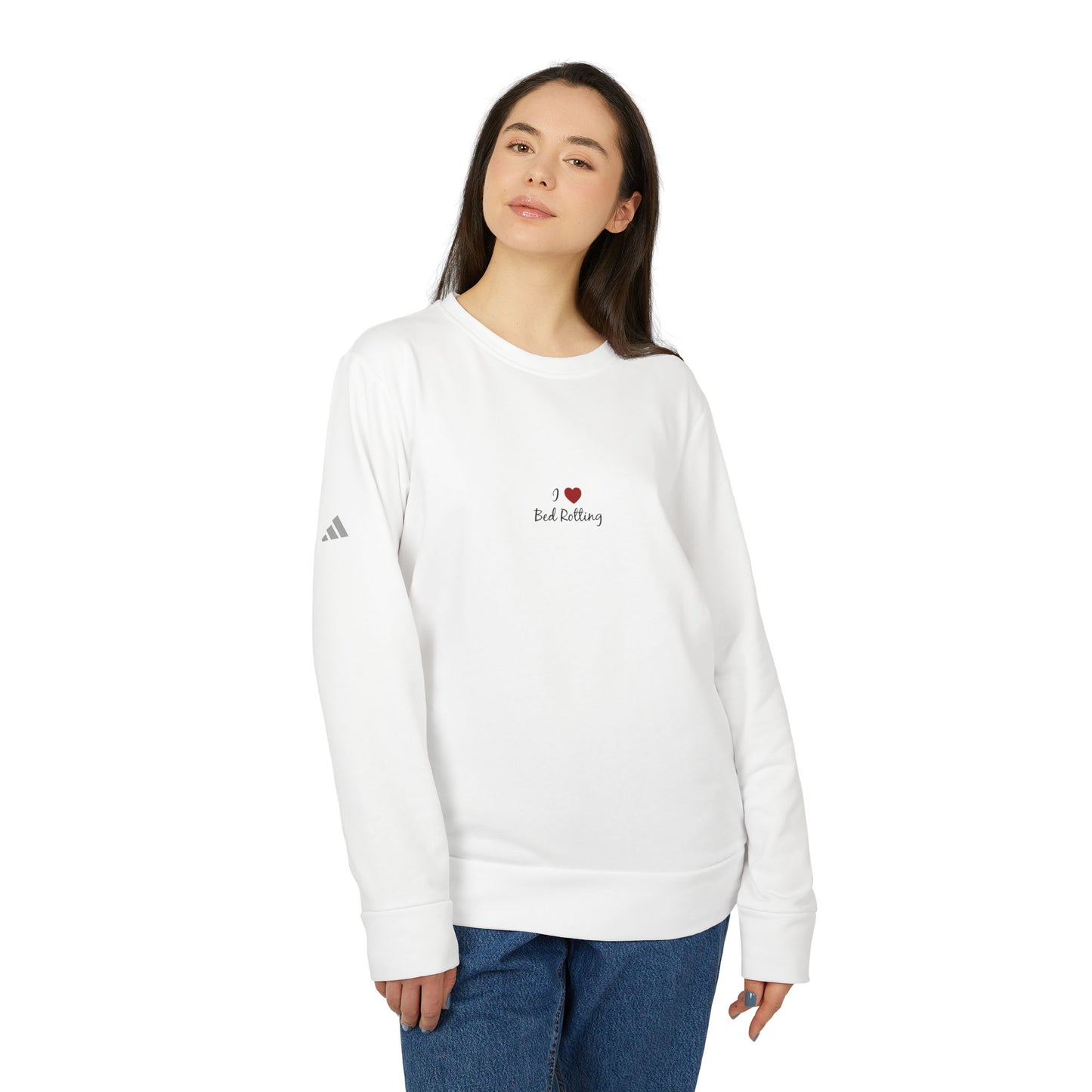 Adidas I <3 Bed Rotting Unisex Fleece Crewneck Sweatshirt