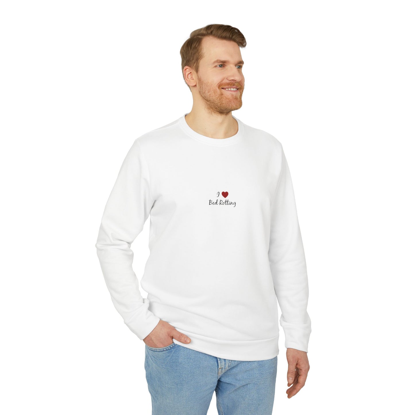 Adidas I <3 Bed Rotting Unisex Fleece Crewneck Sweatshirt