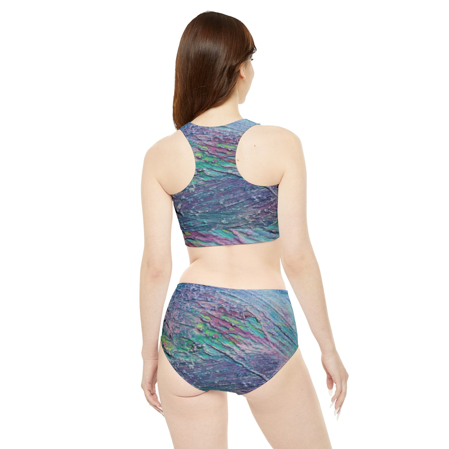 Oil Paint Sporty Bikini Set