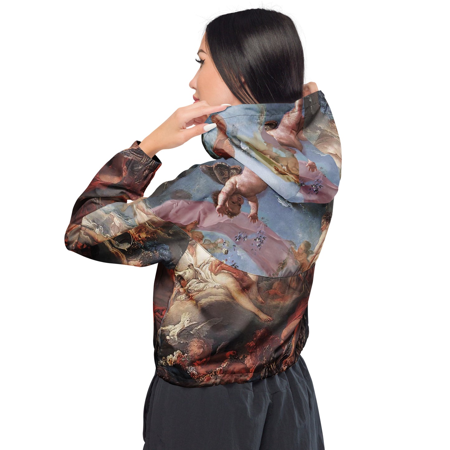 Angels Cropped Windbreaker