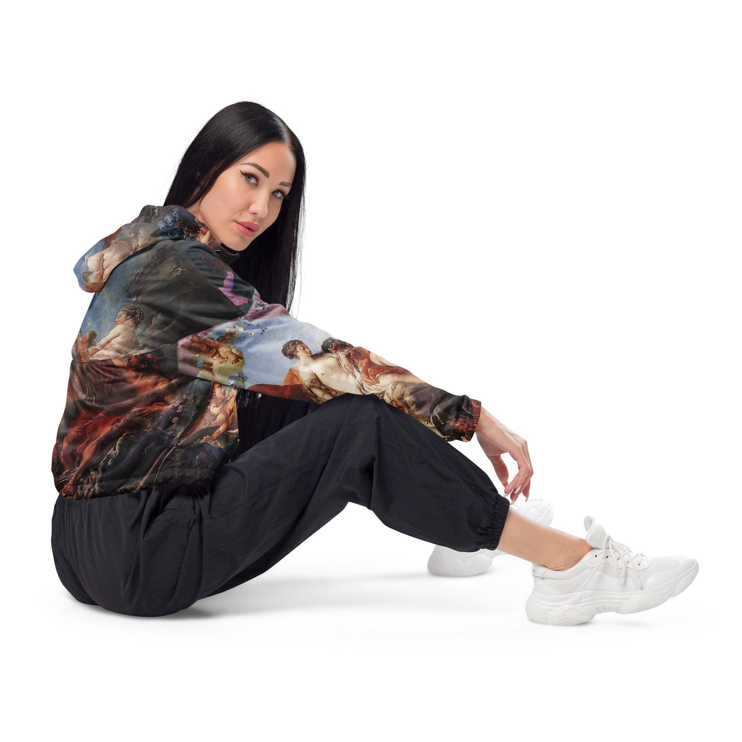Angels Cropped Windbreaker