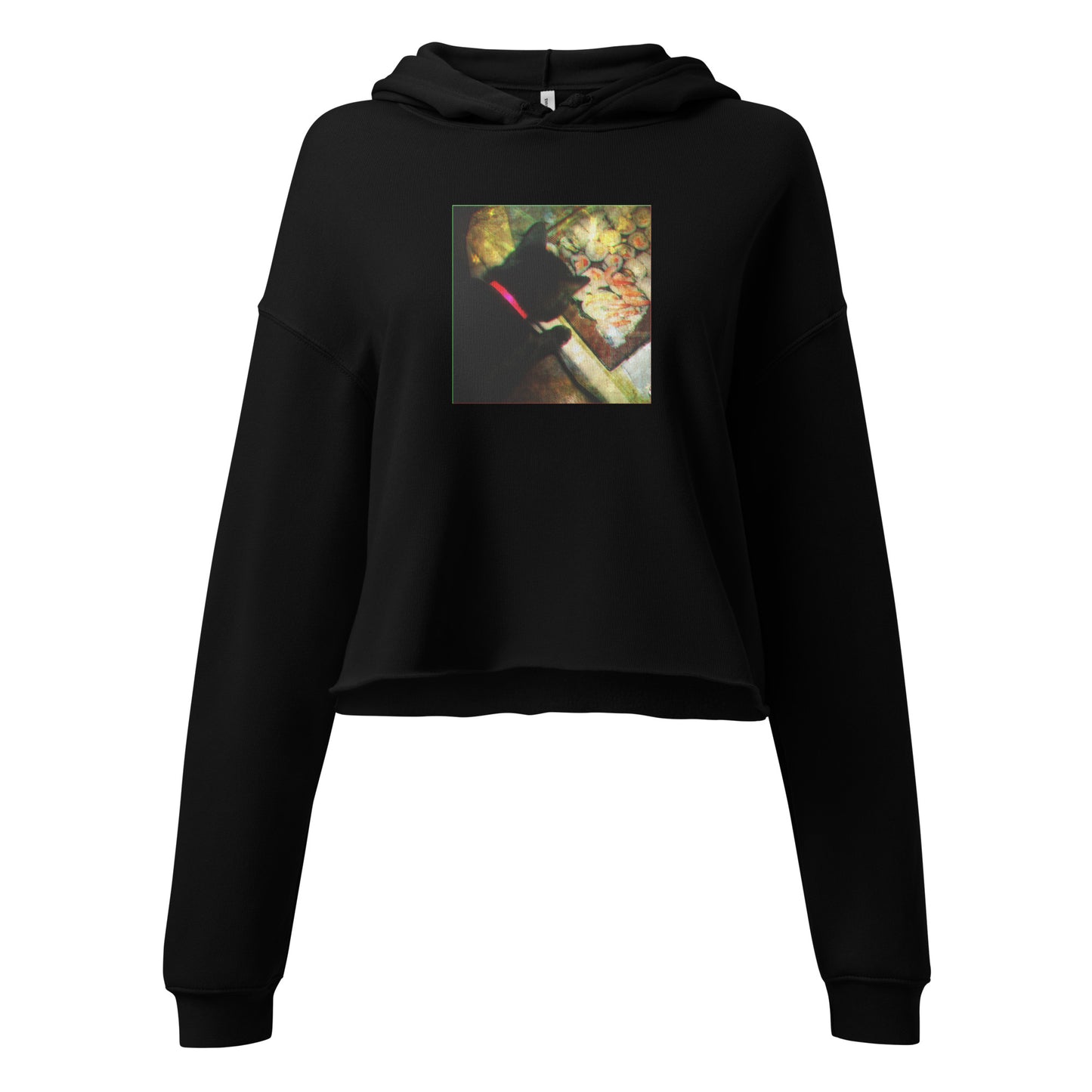 Crop Cat & Sushi Hoodie