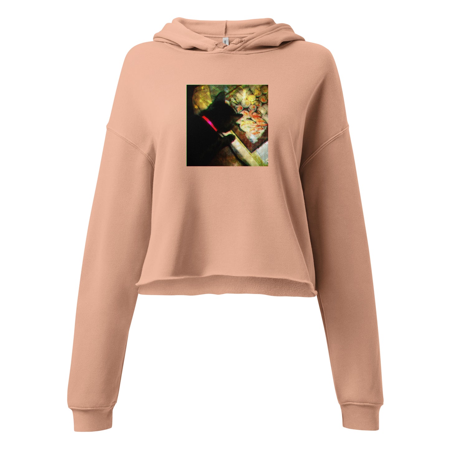 Crop Cat & Sushi Hoodie