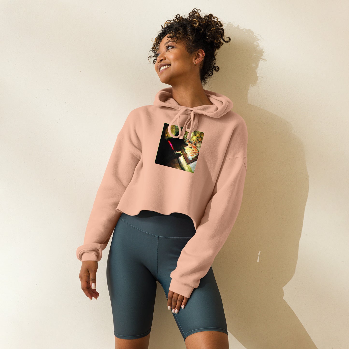 Crop Cat & Sushi Hoodie