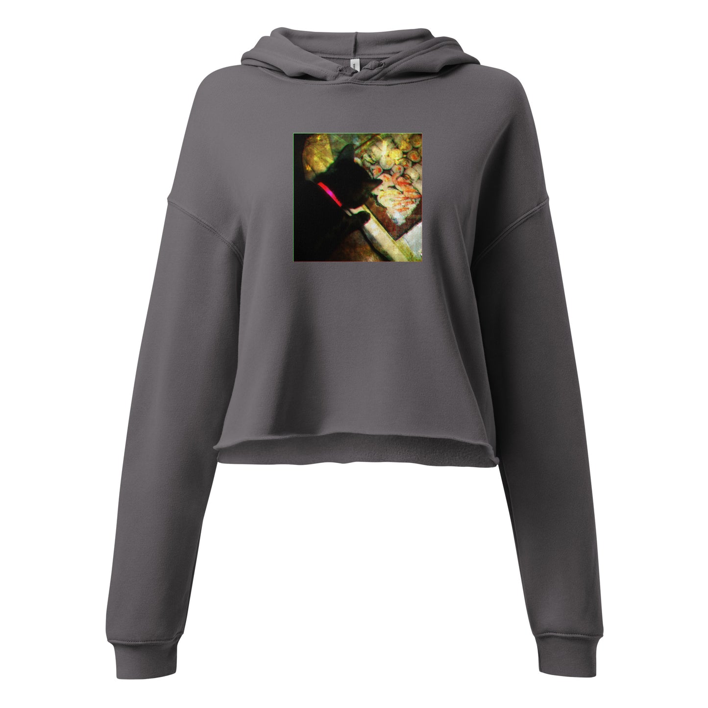 Crop Cat & Sushi Hoodie