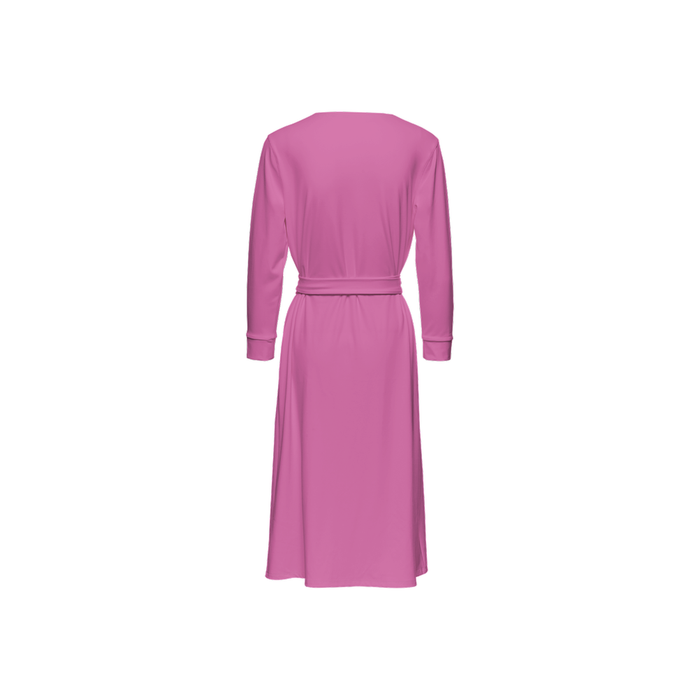 Strawberry Lollipop Pink Wrap Dress