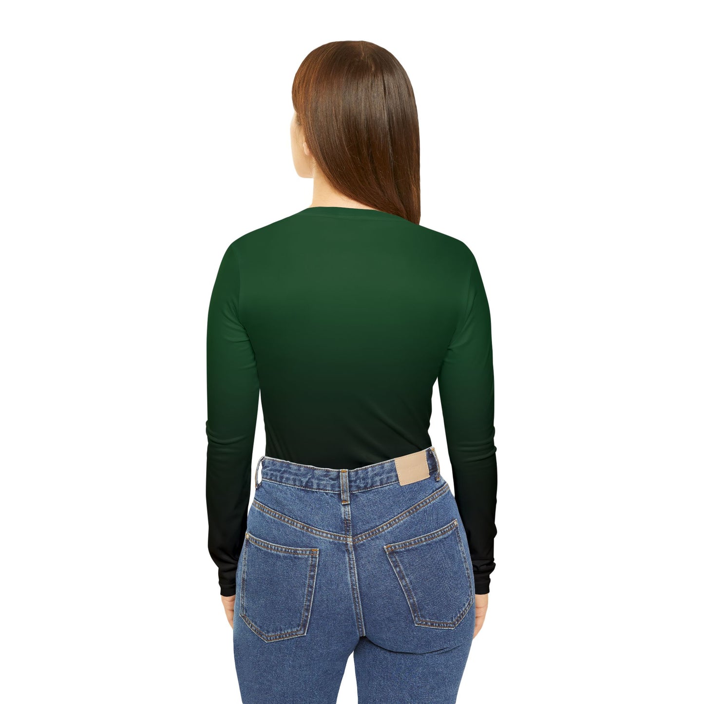 Poison Green Gradient V-neck Shirt