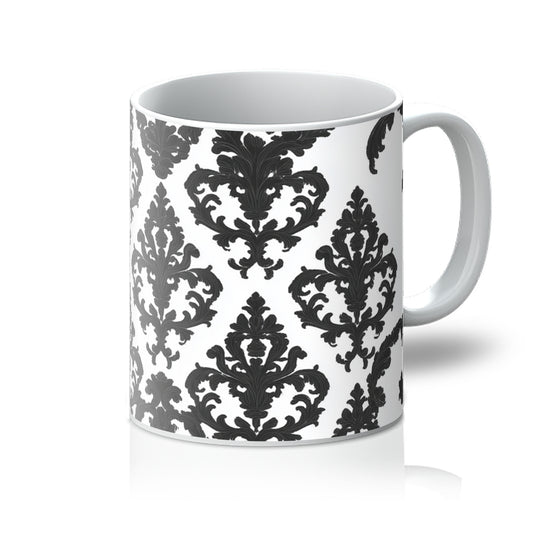 Damask Print Mug