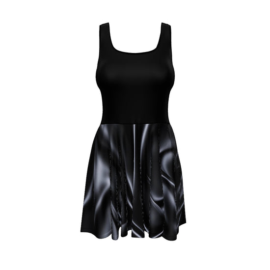 Silk Print Skater Dress