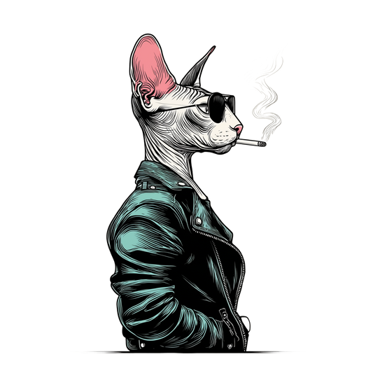 Smoking Sphynx Cat T-Shirt